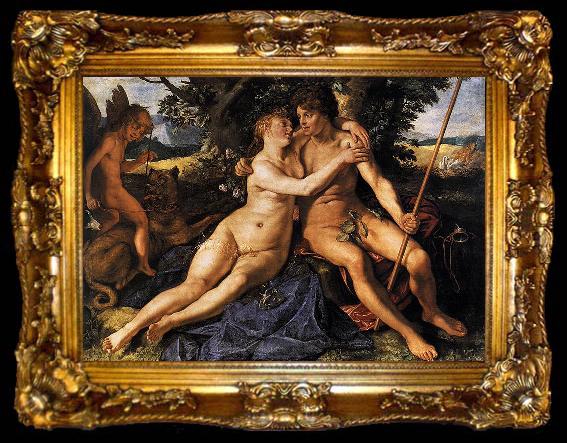 framed  Hendrick Goltzius Venus and Adonis., ta009-2
